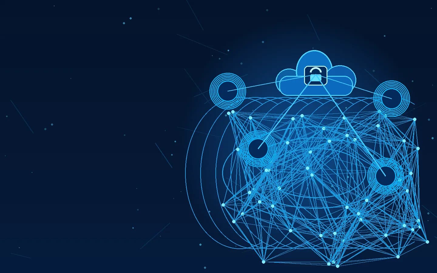 Microsoft 365 cloud security and AI network visualization